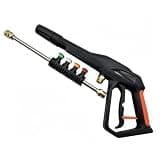 4000PSI Pressure Washer Spray Gun with Wand Lance, 4 Quick Nozzle Tips Kit, M22—14 Shockproof Replacement Gun Compatible with Ryobi Briggs & Stratton Craftsman Champion Honda Troy Bilt Simpson