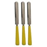 3-Piece Guitar Nut File Set, Slotting and Fret Crowning Files for Electric Guitar String Groove Shaping, Luthier Repair Bench Setup, Replacement Fitting and Maintenance Work