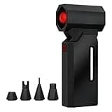 High-Speed 100000RPM Portable Blower Featuring 5 Gear Turbos Mode, LED Lighting, 4000mAh Battery Motor Handheld Fan