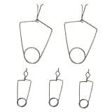 TUOREN 5Pcs Flute Pad Clips Welding Clamps Set Metal Flute Repair Clips 3Pcs Wind Instrument Welding Clips and 2Pcs Wind Instrument Indentation Clip for Trumpet Sax Clarinet Oboe Maintenance Tool