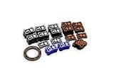 Riftbound TCG Compatible | Might Modifier & Buff Transparent Acrylic Tokens – 49 Single-Sided Set