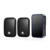 ONMYJFD Self Powered Waterproof No Battery Required Cordless Home Door Bell Chime US EU UK Plug Doorbell