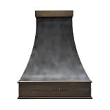 DOMINEVA Zinc Range Hood,42''W,39''H,27''D,1150CFM,ZH7-C2BTRM