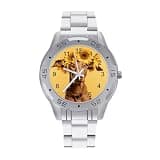 NTVOWPZO Three-Hand Analog Stainless Steel Watches for Men Easy Reader