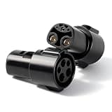 Hicrab J1772 to NACS Adapter, 32A 7KW Charging, Compatible with J1772 Wall Mobile Connector Target Chargers for All NACS EVs, Portable & Durable