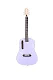 ADM Acoustic Guitar Beginner Kit for Teens Adults 38" Steel-String Dreadnought Acustica Guitarra Bundle with Online Lesson Starter Set Package with Bag, Strap, Picks, Capos, Kazoo, Purple