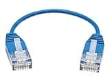 Tripp Lite Eaton Series N200-UR6N-BL Cat6 Gigabit Ultra-Slim Ethernet Patch Cable 6 in, RJ45 M/M, 32AWG Stranded UTP, Blue, 1 Gbps — Cloud Care Pre-Configured Bundle Eligible (1 Pack)