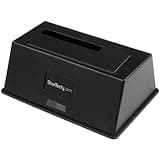 StarTech.com Single Bay USB 3.0 to SATA Hard Drive Docking Station, USB 3.0 (5 Gbps) Hard Drive Dock, External 2.5/3.5" SATA I/II/III HDD/SSD Docking Station, Top-Loading Hard Drive Bay (SDOCKU33BV)