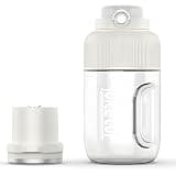 Portable Electric Juicer, 1200 ml Rechargeable Blending Bottle with Dual Lids, 18,000 RPM Stainless Steel Cutter for Smoothies Shakes