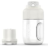 Portable Electric Juicer, 1200 ml Rechargeable Blending Bottle with Dual Lids, 18,000 RPM Stainless Steel Cutter for Smoothies Shakes