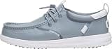 HEYDUDE Men's Wally Golf Classic TG Slip On Shoe, Monument Grey Size 9 | Lightweight Spikeless Golf Shoe | Flexible Traction | Easy On Fit