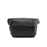 Peak Design Everyday Sling 10L, Black, Padded Adjustable Shoulder Strap for Crossbody or Waist Carry, FlexFold Dividers, Ideal for Carrying Cameras or Everyday Essentials, Sling Bag for Men and Women