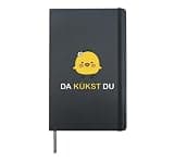 Da Kükst Du I Funny Easter Eggs Children Chicken Chicks Hardcover Journal, Black