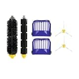 EDETUPCXF Bristle & Beater Brush, Filter, Side Brush ,Compatible with Roomba 500 600 Series Robot Vacuum Cleaner 551 552 650 620 694 676 675 692(D (6pcs))