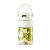 JINPIAOPIAO Portable Mixer with 1000ml Capacity and Digital Display for Shakes and Drinks