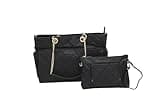 Lion & Light Diaper Tote Bag for Moms - Premium Quilted Baby Diaper Bag with Removable Diaper Clutch, 9 Pockets & Trolley Sleeve | Lightweight & Stylish diaper bag purse