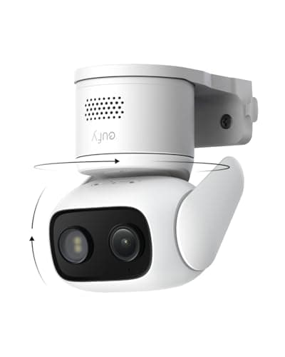 eufy Wired Cam C31, 360ยฐ Coverage with Pan and Tilt, Indoor and Outdoor, Dual Antenna, Color Night Vision, Local Storage, No Monthly Fee, AI Human/Vehicle/Pet/Cry Detection, 24/7 Continuous Recording