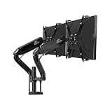 Listed TV Mount Dual Monitor Desk Mount Stand Height Adjustable Monitor Stand, Tilt Rotation, Arm Desk Mount Fits 17" to 32" Screens