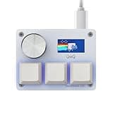 SAYODEVICE O3C Rapid Trigger Hall Effect Keyboard Suitable for OSU and Geometry DashRhythm Game Macro Keypad with Magnetic Linear Switches (White, Outemu Pink Switch)