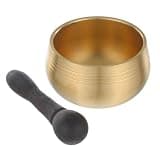 WRITWAA Small Sound Bowl 1.97' Mini Tibetan Singing Bowl with Wooden Mallet for Meditation and Prayer with Calming Vibration and Lightweight Handmade Design
