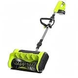 Li-ion Battery Cordless Snow Blower - Lightweight 3kg with 1-2H Runtime, 900W Powerful Foldable & Adjustable Handle for Driveway, Patio, Sidewalk - Ideal for Homeowners, Schools & Small Businesses