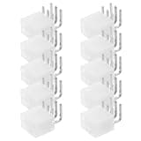 Kisangel 10pcs 6-pin Pcie Gpu Power Connector with Vertical PCB-Mount Through-Hole Socket Plastic Housing and Alloy Pins Sturdy Graphics Card Connector for DIY PC Mod Upgrades and Repairs