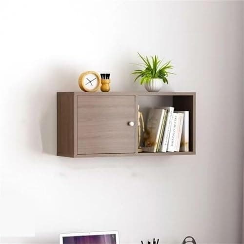 Freestanding Wooden Bookcase Lattices Open Shelves with Door Cubes Storage Cabinet for Living Room Study Multi-Room Use,Living Room