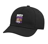 Sloth Lupus Warrior Purple Ribbon Adjustable Printed Baseball Hat, Black