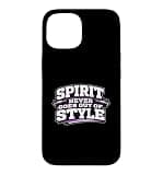 Spirit Never Goes Out of Style - Purple School Color Spirit Case for iPhone 15
