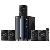 Bobtot Surround Sound Systems Home Theater System - 800 Watts Peak Power 6.5" Subwoofer 5.1 Wired Stereo Speakers Strong Bass with ARC Optical AUX Bluetooth Input
