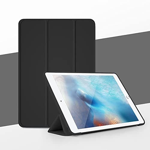 Tablet Protective Case Cover For iPad Pro 10.5/Air3 10.5 inch 2018/2019 Slim Stand Hard Back Shell Protective Smart Cover Case,Lightweight Shell Tri-Fold Folio Cover & Auto Wake/Sleep(Black)