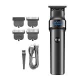 DAXXIN Hair Cutting Tool, Rechargeable Trimmer Professional Hair Clippers Digital Display Barber Electric Hair Trimmer for Men