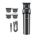 DAXXIN Hair Cutting Tool, Rechargeable Trimmer Professional Hair Clippers Digital Display Barber Electric Hair Trimmer for Men