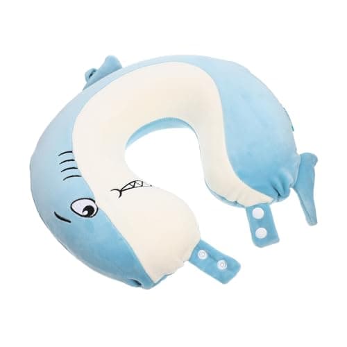 IWOWHERO U-Shaped Neck Cervical Pillow Portable Office Nap Pillow Travel Soft Support for Airplane and Car Use