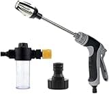 Aquoxis Pressure Washer,Three Spray Modes, Universal and Easy To Install, Effortless Dirt & Stain Removal (B)