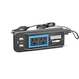 ERAYAK 200W Cigarette Lighter Adapter Car Power Inverter DC 12V to 110V with 110V AC Outlet – Premium Car Accessory USB C Fast Charger for Road Trips