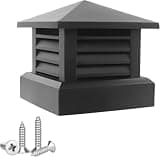 SICWEDIM Heavy Duty Aluminum Chimney Caps - 10x10 to 18x18 Outdoor Roof Vent Covers, Durable Rain Protection for Villas and Homes, Ideal Chimney Cap Replacement (16x16in)