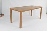 Sevaloro Rectangle HDPE Patio Table with Center Umbrella Hole - Teak