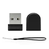 5 Pack SUNKANGKIE Ultra-Slim 8GB USB Stick Black, Tough Shell, Nylon Lanyard, Mini USB 2.0 USB Flash Drive for Files/Photos, Works Laptop/TV/Car(5 Pack,8GB)