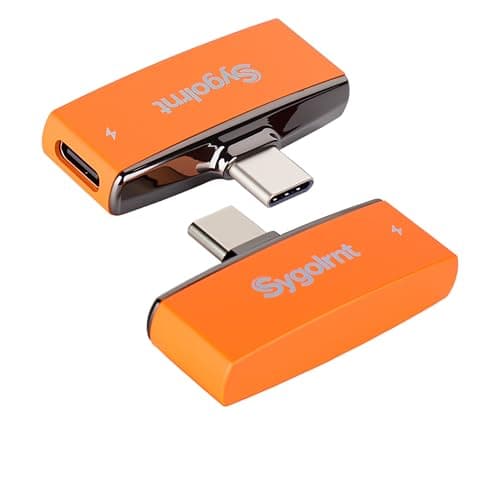 USB C Flash Drive for iPhone Photo Stick 256GB Thumb Drive with Type-C Charging Port, USB Memory Stick for Photos Videos, High Speed Jump Drive External Storage for iPad/Android Phones/PC (Orange)