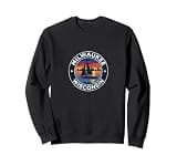 Milwaukee Wisconsin Vintage Sailing Sail Boat xi Sweatshirt