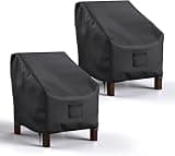 Patio Chair Covers Waterproof, Mrrihand Lounge Deep Seat Cover, Heavy Duty Outdoor Lawn Patio Furniture Covers (31" W x 38" D x 30" H - 2 Pack)