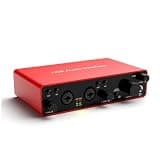 USB Audio Interface, 2-In-2-Out USB-C External Sound Card, 24Bit/192kHz 48V Phantom Power Zero-Latency Monitor for Podcast Live Stream Vocal Guitar Recording