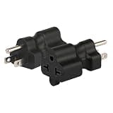 TEWOXIN 5 PCS NEMA 5-15P to 5-20R/6-15R/6-20R Adapter,4-in-1 15A 20A 125V 250V Power Converter for Server Rack,EV Charger,Tools