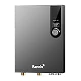 Ranein 18kW Electric Tankless Water Heater, 240V On Demand Instant Endless Water Heater with LED Temperature Display, Control Knob, Space Saving Design, Up to 4.3 GPM for Whole House Water