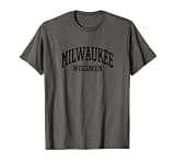 Milwaukee WisconsinVintage Sports Retro OS1 Black Design T-Shirt