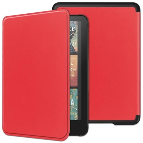 Tablet Cases Compatible With Kindle Paperwhite (12th Generation, 2024) 7" Case Tri-Fold Smart Tablet Case, Lightweight Protective Case Hard PC Back Shell Slim Case Multi-Viewing Angles, Auto Wake Slee