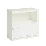 agnixnaf Lateral File with Faux Marble Drawer, White Engineered Wood, Top Open Storage Space, Modern Small Storage Cabinet for Home Office, Study Room