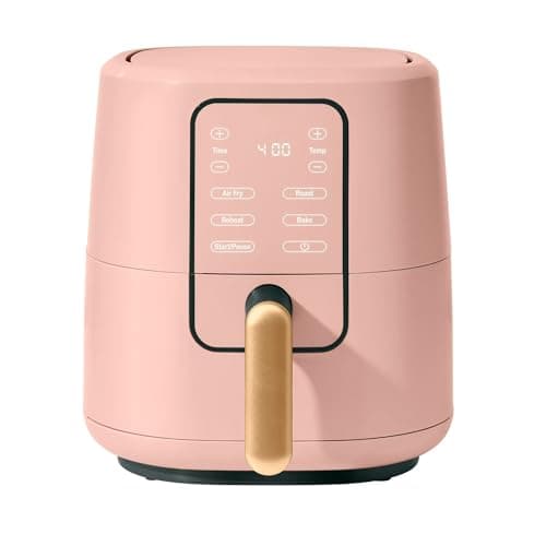 Small Air Fryer 3 Qt with TurboCrisp Technology – Compact Mini Air Fryer for Fast, Crispy Cooking, Easy Clean, Perfect for Small Kitchens & Apartments (Rose)