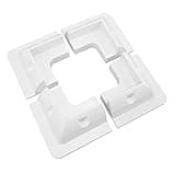 Alomejor 4pcs Solar Panel Corner Bracket, No Drill Roof Mount with ABS, for RV Boat Flat Roof Framed Photovoltaic Module Installation
